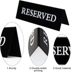 6 Pieces Plastic Reserved Table Sign - Image 3
