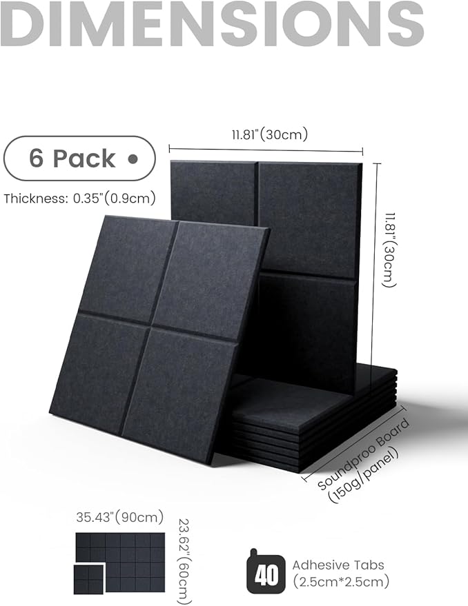Fluxynara Large Felt Bulletin Board 36" x 24"Cork Board Alternative-6 Pack - Image 2