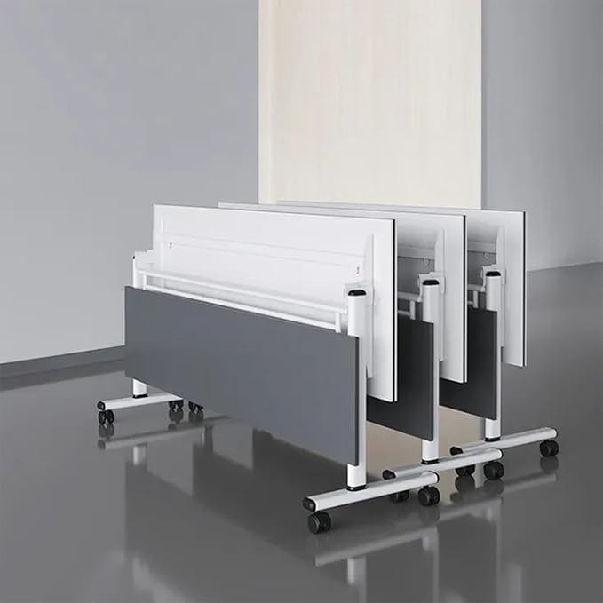 Conference Table, Folding Office Conference Room Tables On Wheels, Flip Top - Image 9