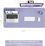 YSAGi Non-Slip Leather Desk Pad L Size, Waterproof Laptop Computer Desk - Image 2