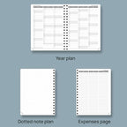 POPRUN 2026 Planner with Hourly Schedule, Vertical Layout - Image 5