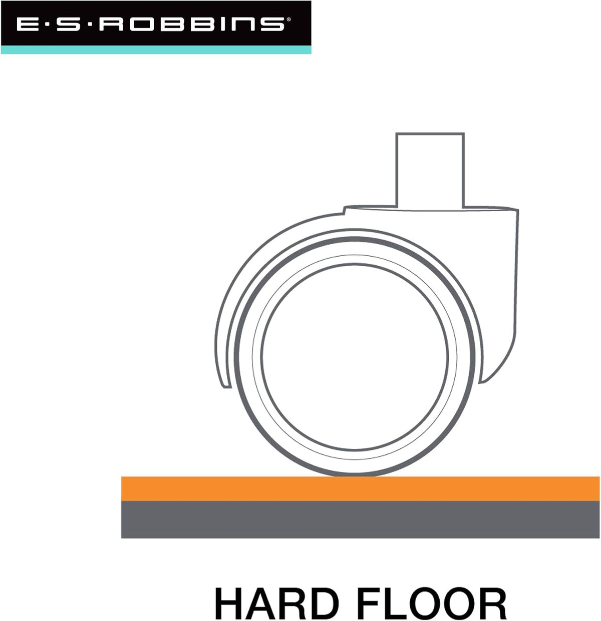 ES Robbins Everlife Hard Floor Chair Mat, 66"x60", Clear