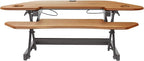 Rocelco 46" Large Height Adjustable Corner Standing Desk Converter - Image 5