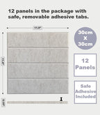DECORITA Felt Bulletin Board Tiles | Modern Cork Board Alternative | Large Cork - Image 2