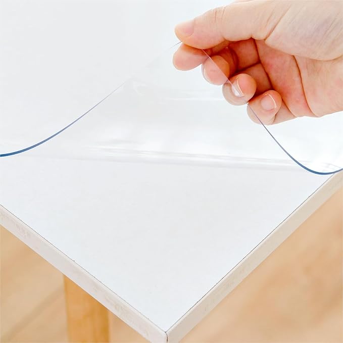 Eisdroma 32 x 72 Inch Clear Table Cover Protector, 1.5mm Plastic Table Cover by Eisdroma