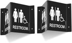 Faittoo Restroom Sign, Bathroom Signs, 6 x 8 Inches Acrylic Sign, by Faittoo