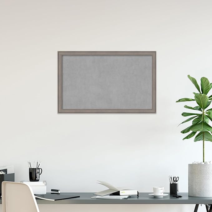 Amanti Art Grey Framed Magnetic Board 27x43 Large Vision Board - Image 5