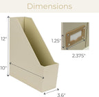 BLU MONACO | Cardboard Magazine File Holder Set of 6 | Vertical Magazine File - Image 7