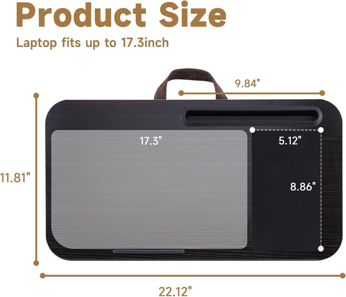 ASIEIT New Laptop Lap Desks for Adults, Fits Up to 17.3" Laptops, Portab...