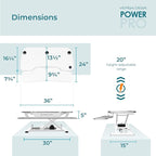 VERSADESK® PowerPro™ Electric Standing Desk Converter - Image 4