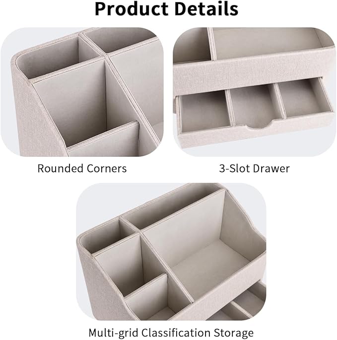 KINGFOM PU Leather Desk Organizer - Image 4