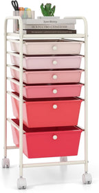 Giantex 6 Storage Drawer Cart Rolling Organizer Cart by Giantex
