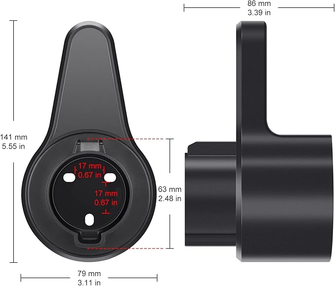 J&D EV Charger Holder for SAE J1772 Charger, EV Type 1 Plug Holder Wall Mount - Image 6