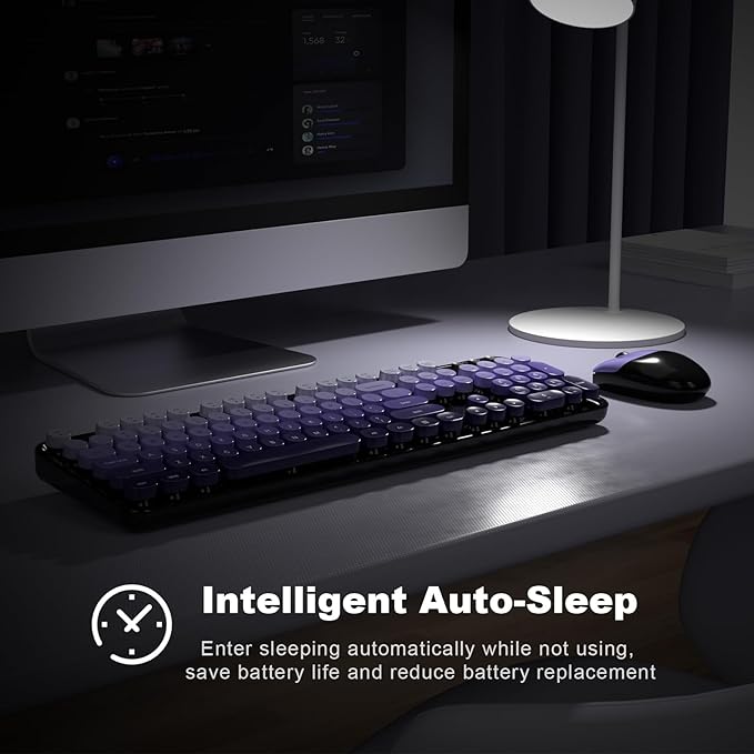 MOFII Wireless Keyboard and Mouse Combo, Full Size 2.4G Plug and Play - Image 4