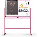 Large Dry-Erase Rolling Magnetic Whiteboard by TSJOFFICE