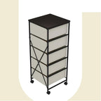 CASUNER Small Cabinet with Drawers Rolling 5 Drawer Mobile File Cabinet - Image 5