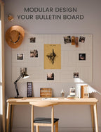 Fluxynara Felt Bulletin Board Tiles Large 36" x 24"Cork Board Alternative-6 Pack - Image 5