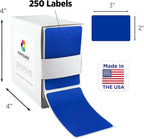 ChromaLabel 2 x 3 inch Permanent Color Code Rectangle Labels, 250 Labels per - Image 2
