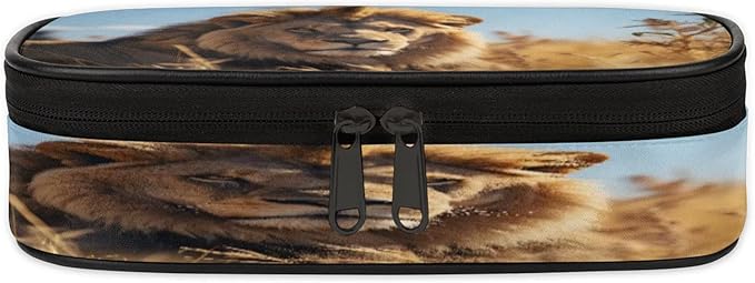 Pardick 3D Lion Pencil Case，Big Capacity Pencil Pouch Coin Pouch Stationery - Image 3