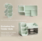 hblife desk organizer with pen pencil holder for showing dimensions