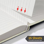 Annecy Lined Journal Notebook, Hardcover Leather Journal - Image 4