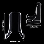 Chunful 2 Pieces Acrylic Plate Stands Clear Acrylic Easels Display Stands - Image 2
