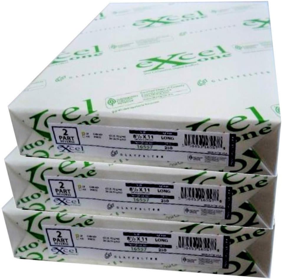 excel carbonless 2-part rev paper (canary yellow/bright white), main product view