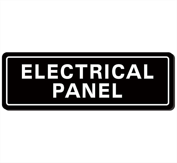 Electrical Panel Sign – Standard Electrical Cabinet Sign, Premium Durable by Unknown