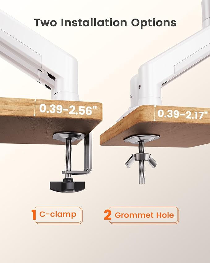 ErGear Dual Monitor Stand up to 32 inches Screen, Load-Bearing Max 22 lbs Each - Image 7