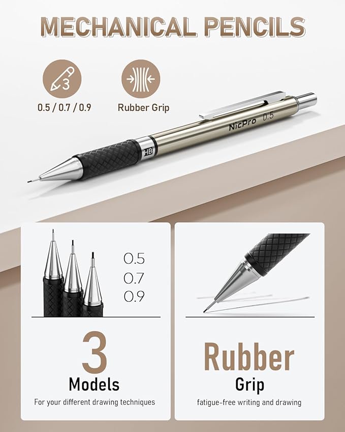 Nicpro 35PCS Art Mechanical Pencil Set - Image 2