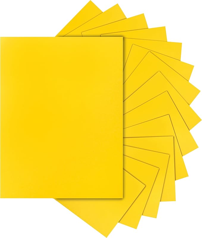 Silunkia 300 Sheets Yellow Cardstock 8.5 x 11 Crafting Paper, 75lb Thick Paper by Silunkia