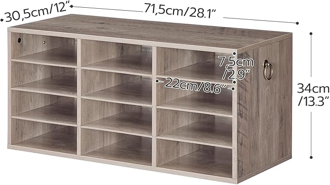 HOOBRO Countertop Mail Sorter Organizer, Wooden Literature Organizer, Student - Image 2