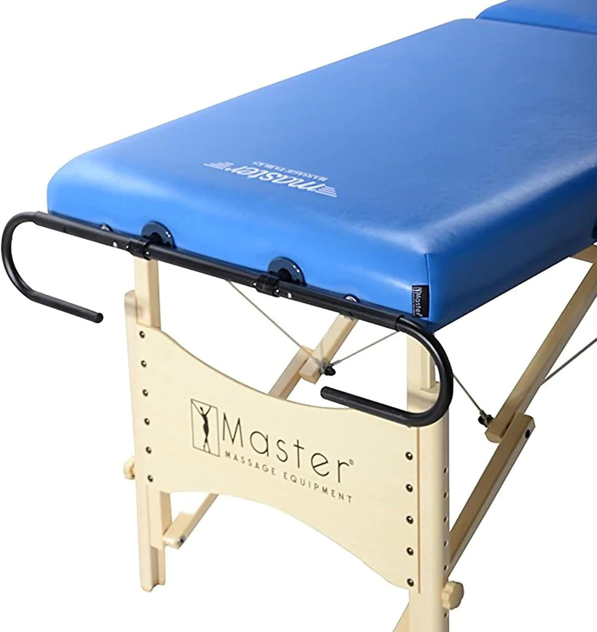 master massage paper roll holder for massage tables shown in use