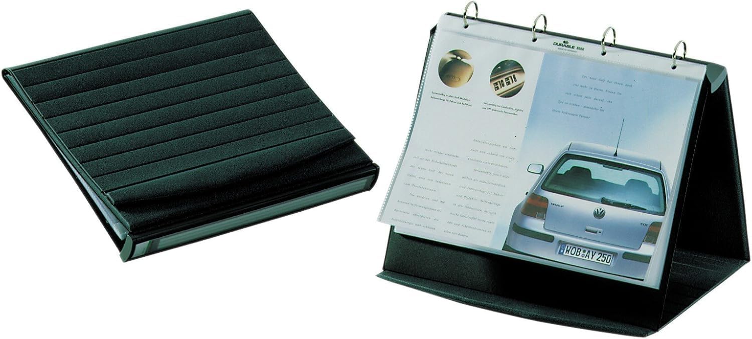 Durable DURASTAR Table Flipchart Stand | A3 Landscape Format | Grey Colour | Ideal for Presentations and Meetings