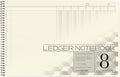 BookFactory Accounting Ledger Notebook/Large 8 Column Accounting Ledger by BookFactory