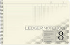 BookFactory Accounting Ledger Notebook/Large 8 Column Accounting Ledger by BookFactory
