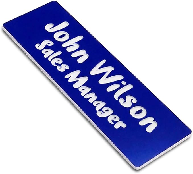 Custom Engraved Name Tag Badges by Unknown