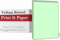 Print It - Vellum Bristol Colored Cardstock Cover Paper, 67 Lb, 8.5" X 11” by Unknown