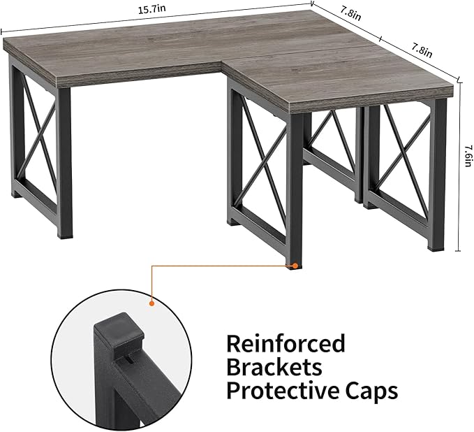 Honiter Desk Shelf for Top of Desk, Wood Desktop Shelf, 2 Tier Adjustable - Image 3