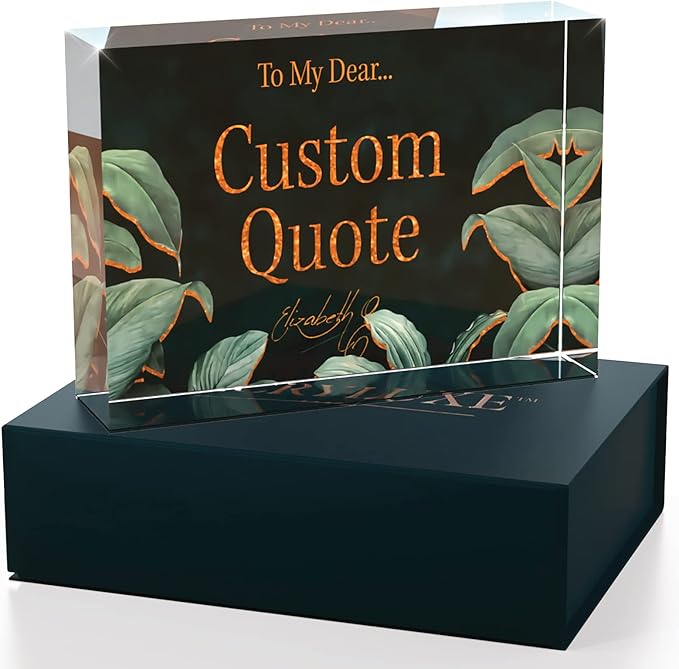 Personalized Gifts, Custom Quote Block Letter Board, Crystal-Clear Acrylic - Image 3