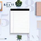 2-Pack Legal Pads 8.5"x11" Wide Ruled Note Pads - Image 6