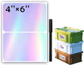 100Pcs Large Laser Labels for Storage Bins, 6x4 Inch Removable Labels, Large by JIEHENG
