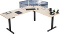 VIVO Electric Corner 75 x 63 inch L-Shaped Standing Desk, Memory Height