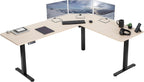 VIVO Electric Corner 75 x 63 inch L-Shaped Standing Desk, Memory Height
