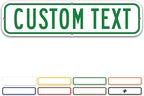 Custom Street Sign, Address Sign, 8 Colors, Reflective Option, Mounting Options by MySignCenter