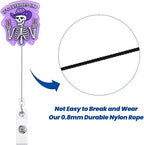 It's Probably Fine Funny Cowboy Skeleton Nurse Badge Reel, Cute Radiology X-ray - Image 5