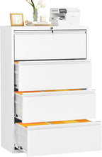 INTERGREAT 4 Drawer File Cabinet, Lateral File Cabinet by INTERGREAT