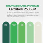 Green Colored Cardstock Thick Paper 50 Sheets, 8.5" x 11" Heavyweight 92lb - Image 3