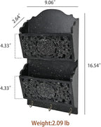Chadechimo Rustic Key and Mail Holder - Image 2