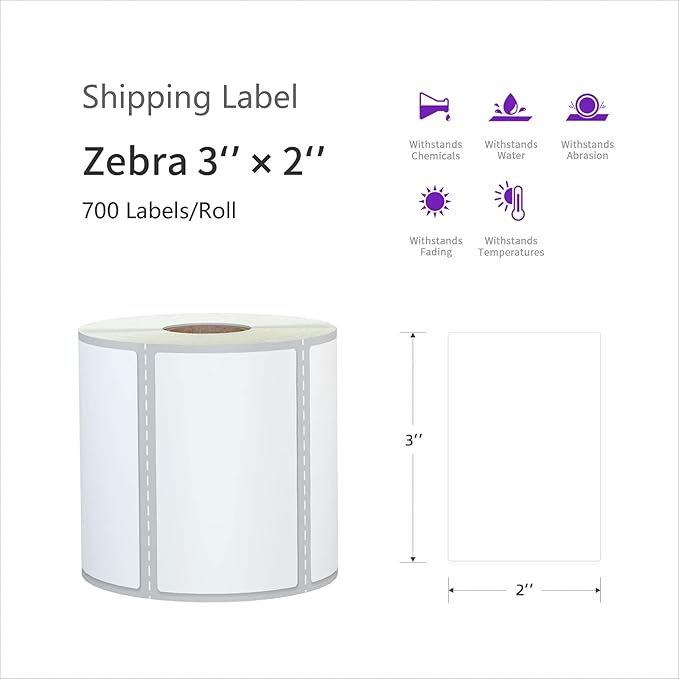 AveneMark 12 Rolls 3” X 2” Direct Thermal Labels - Image 2